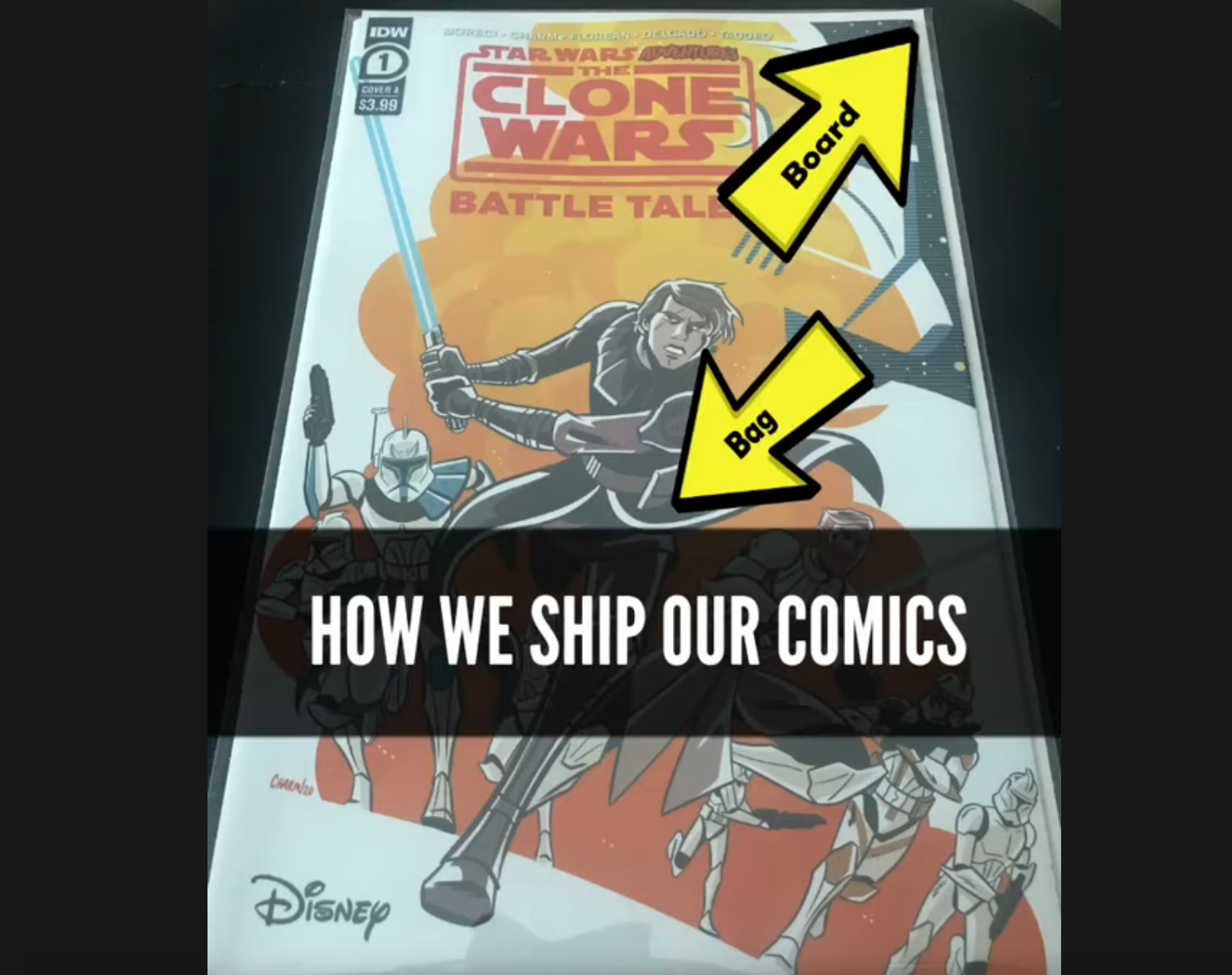 Load video: How we pack out comics