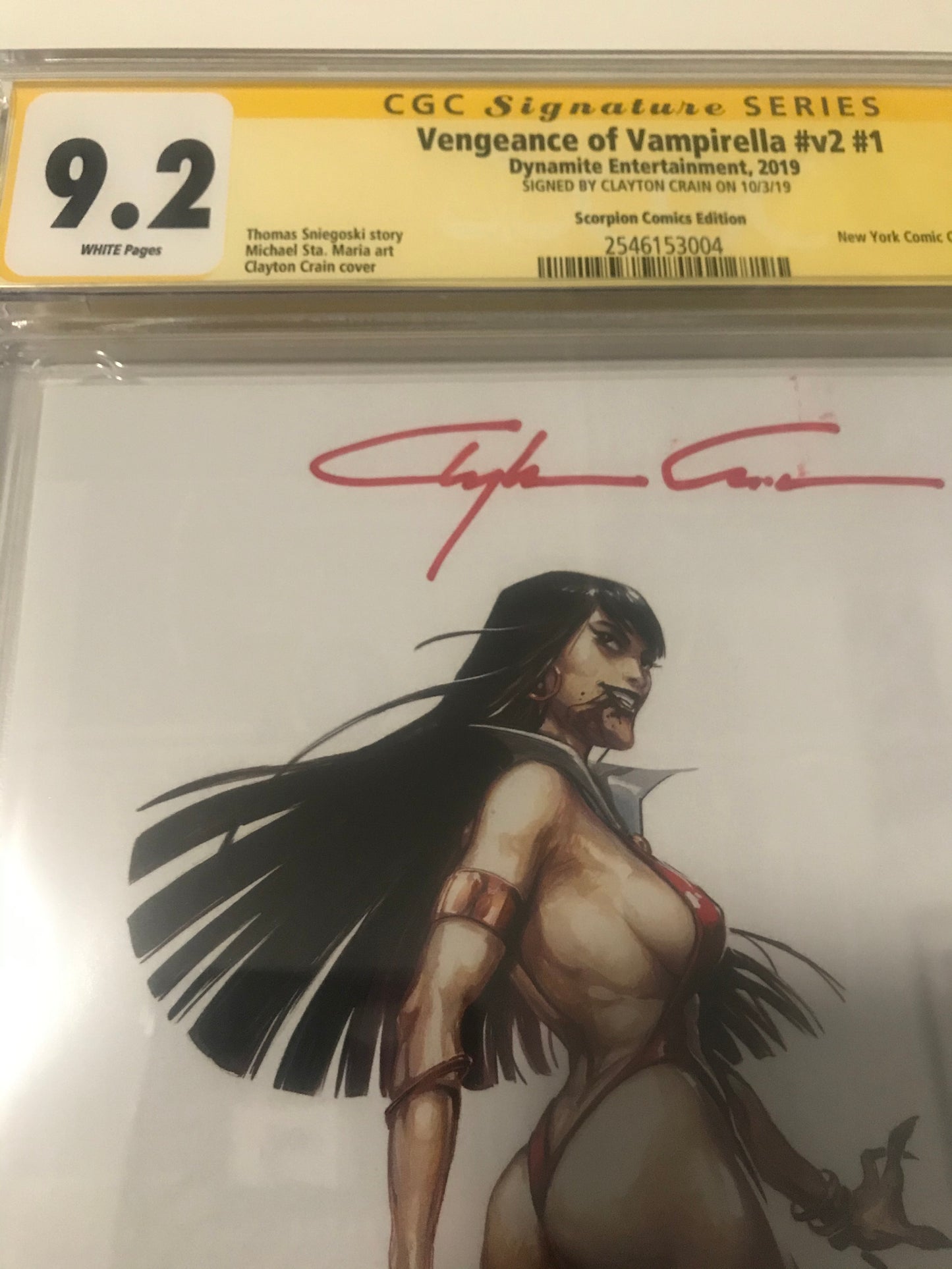 Vengence of Vampirella 1 NYCC Exclusive - CGC - Heroes Cave