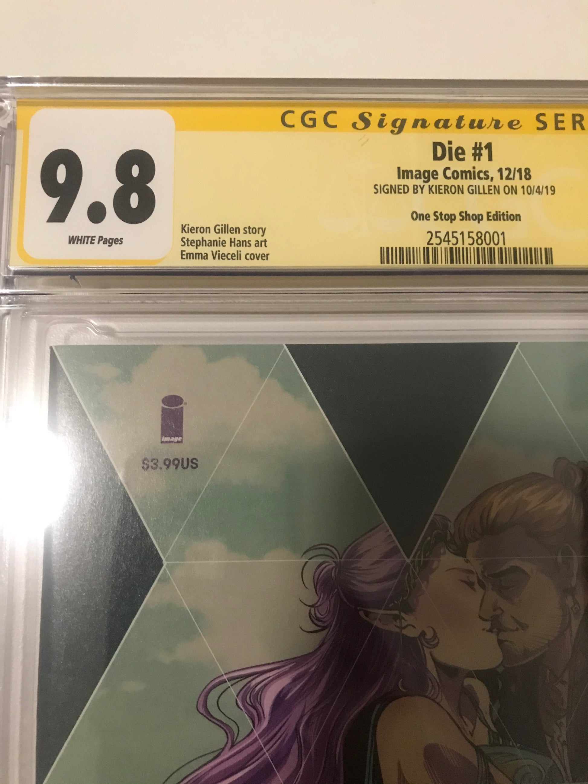 Die 1 One Stop Shop Variant - CGC Signed By Kieron Gillen - Heroes Cave