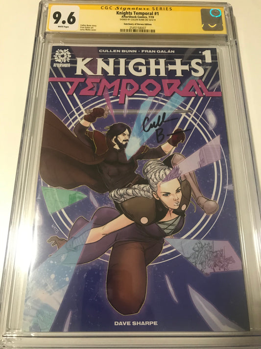 Knights Temporal 1 Santuary of Heroes Variant - CGC Signed By Cullen Bunn - Heroes Cave