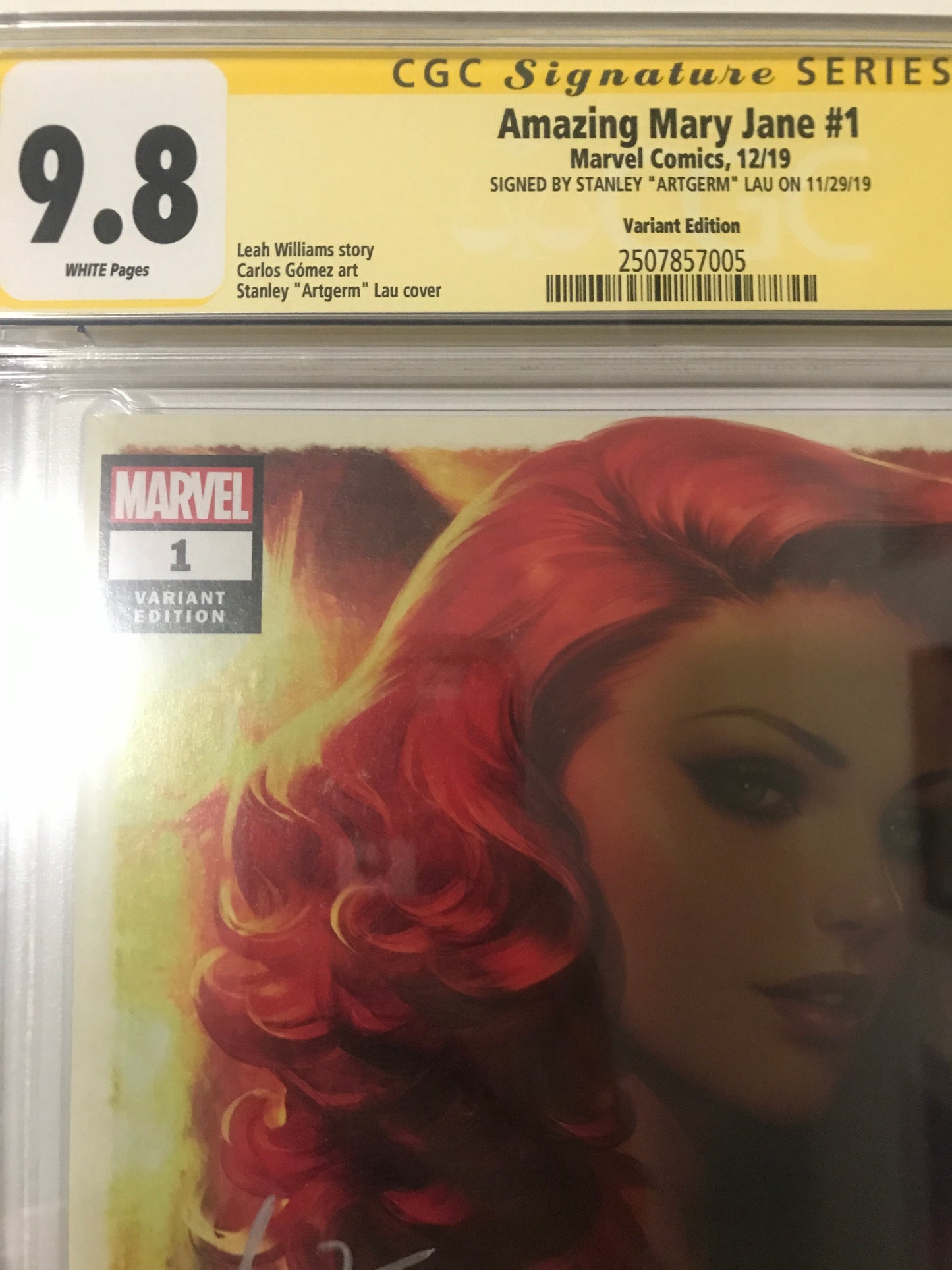 Amazing Mary Jane 1 - CGC Signed by Artgerm - Heroes Cave