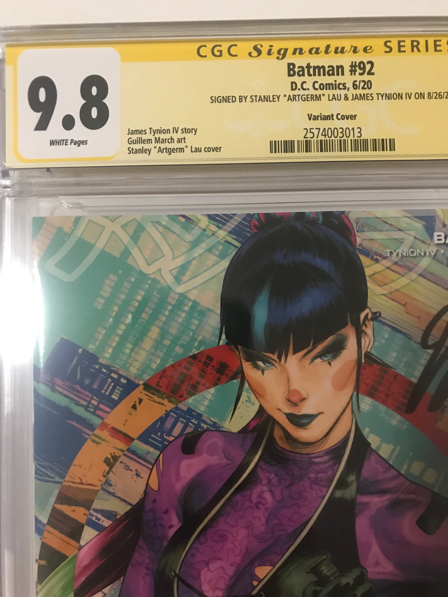 Batman 92 - CGC Signed By James Tynion IV & Artgerm - Heroes Cave