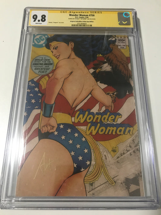 Wonder Woman 750 Golden Age Variant - CGC Signed by Artgerm - Heroes Cave