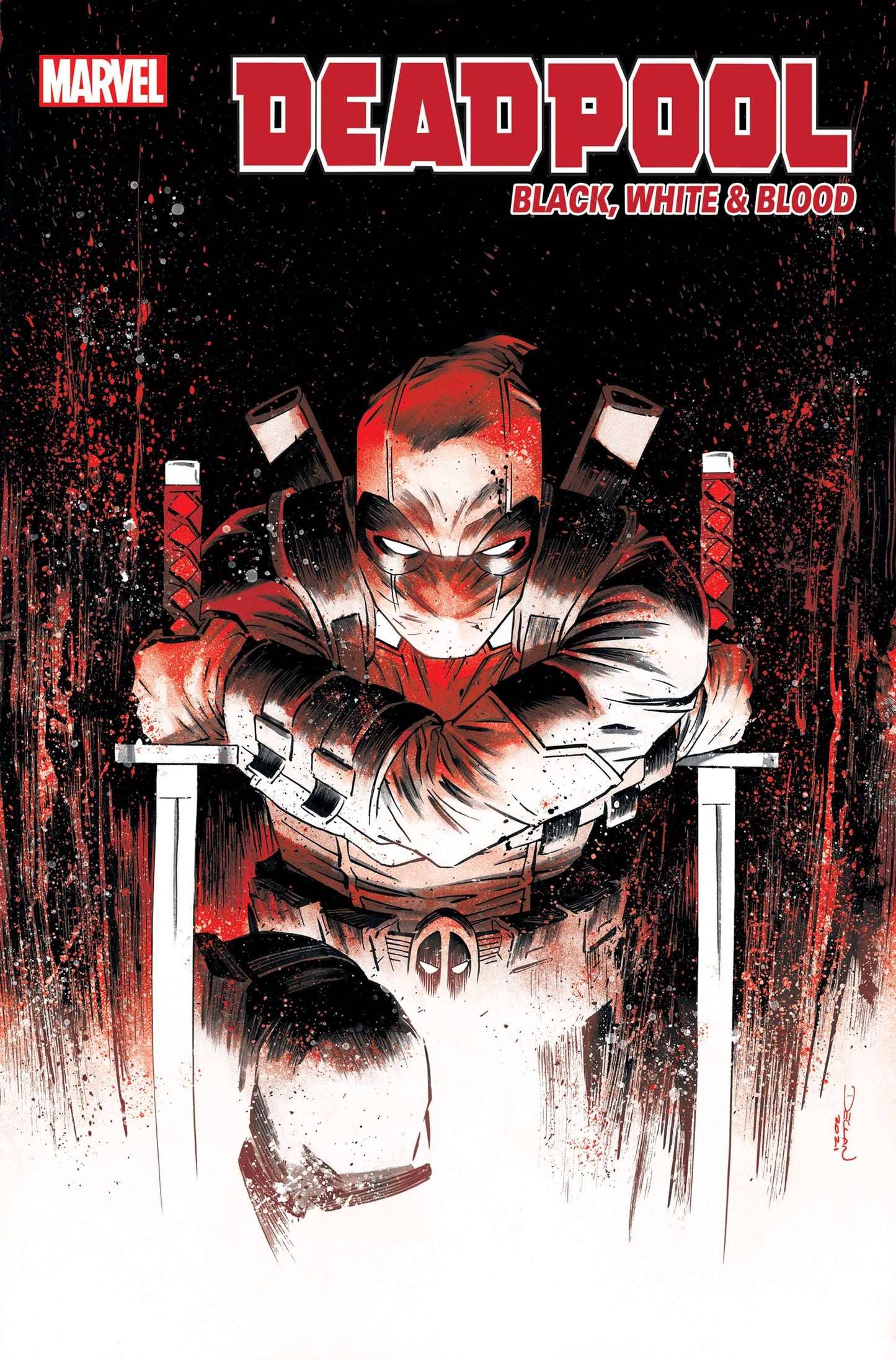 Deadpool Black White Blood 2 (Pre-order 9/8/2021) - Heroes Cave