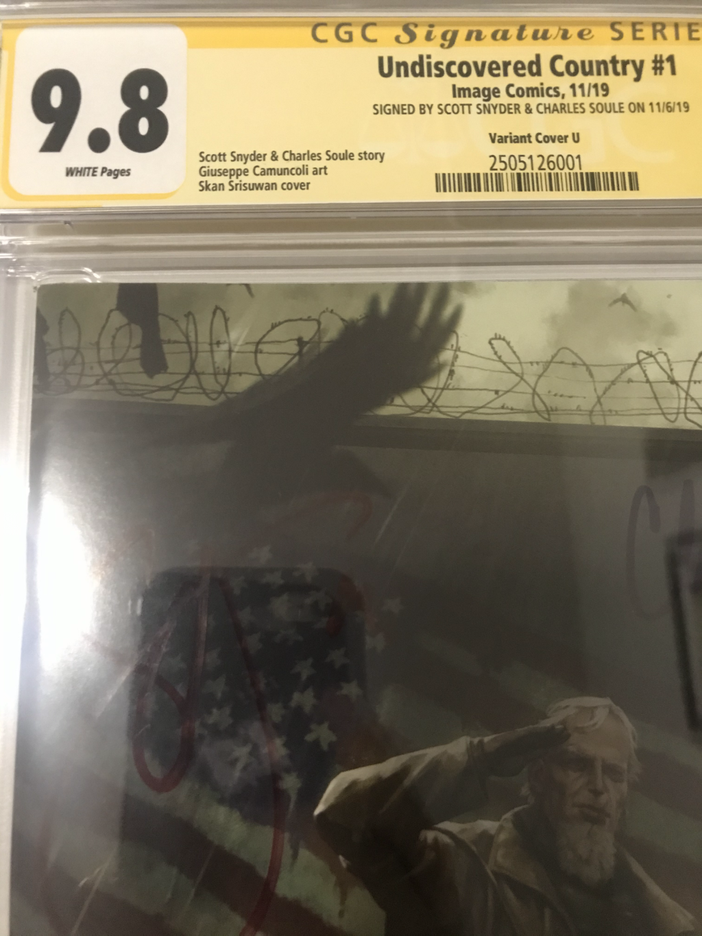 Undiscovered Country 1 Midtown Comic Virgin Variant - CGC Signed By Snyder and Soule - Heroes Cave