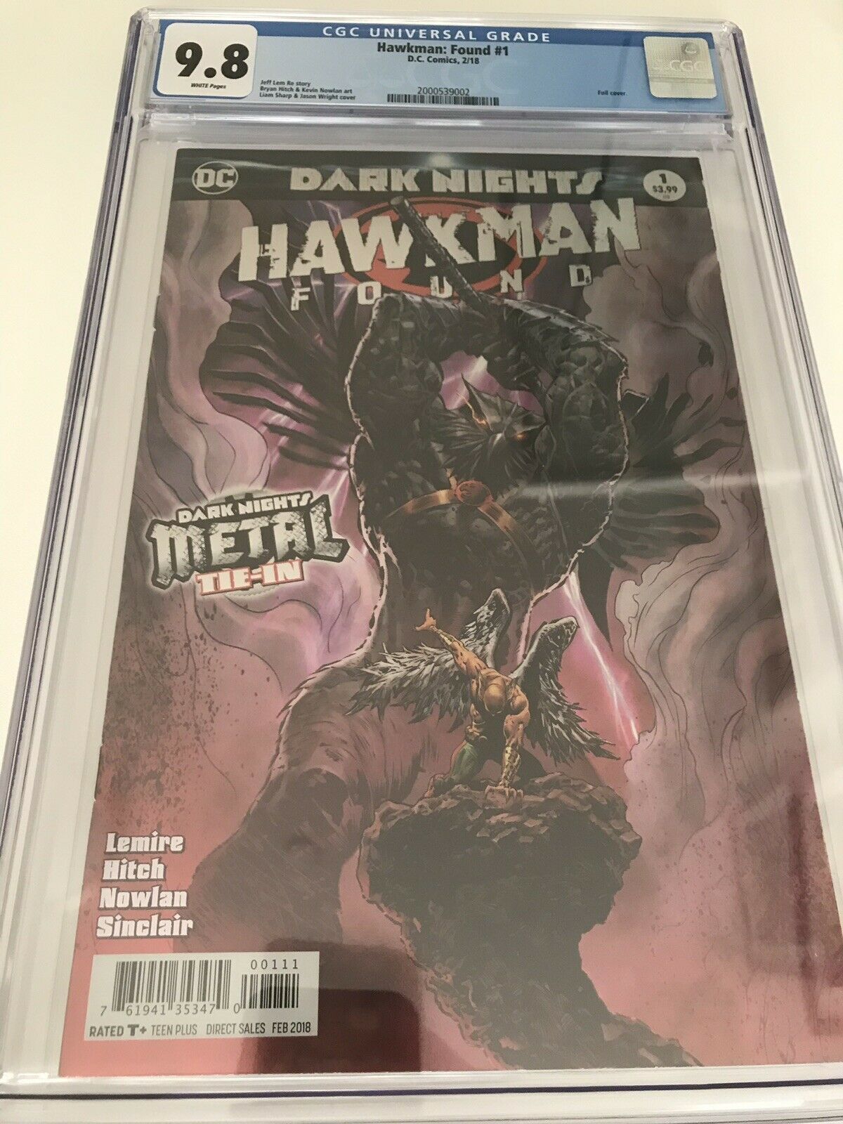 Dark Knights Hawkman Found 1 - CGC - Heroes Cave