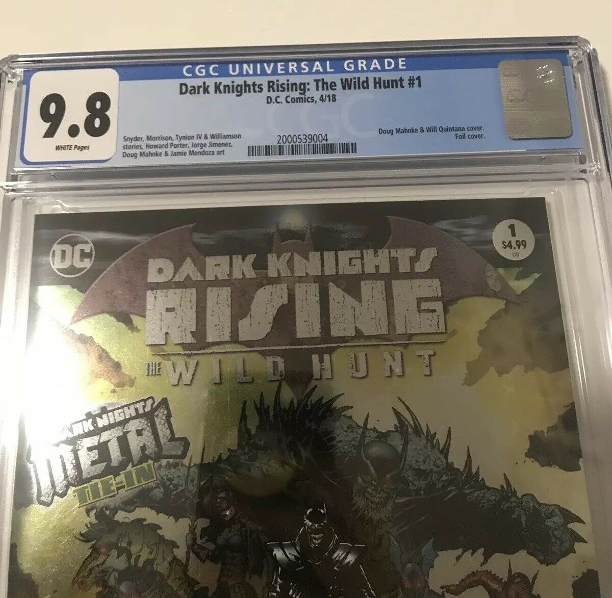 DC Dark Knights Rising The Wild Hunt 1 - CGC - Heroes Cave