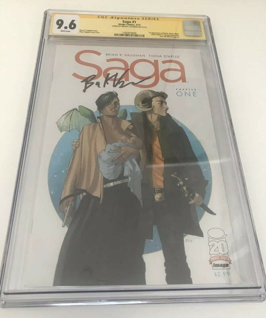 Saga 1 - CGC Signed By Brian K. Vaughn - Heroes Cave