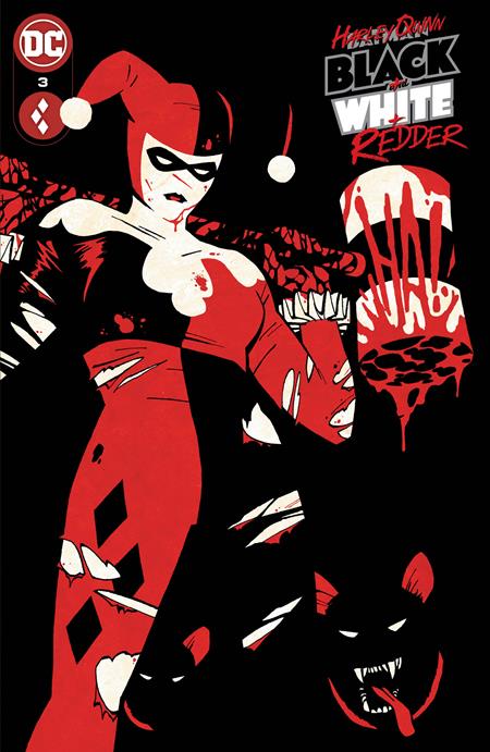 Harley Quinn Black White Redder 3 (Pre-order 9/20/2023) - Heroes Cave