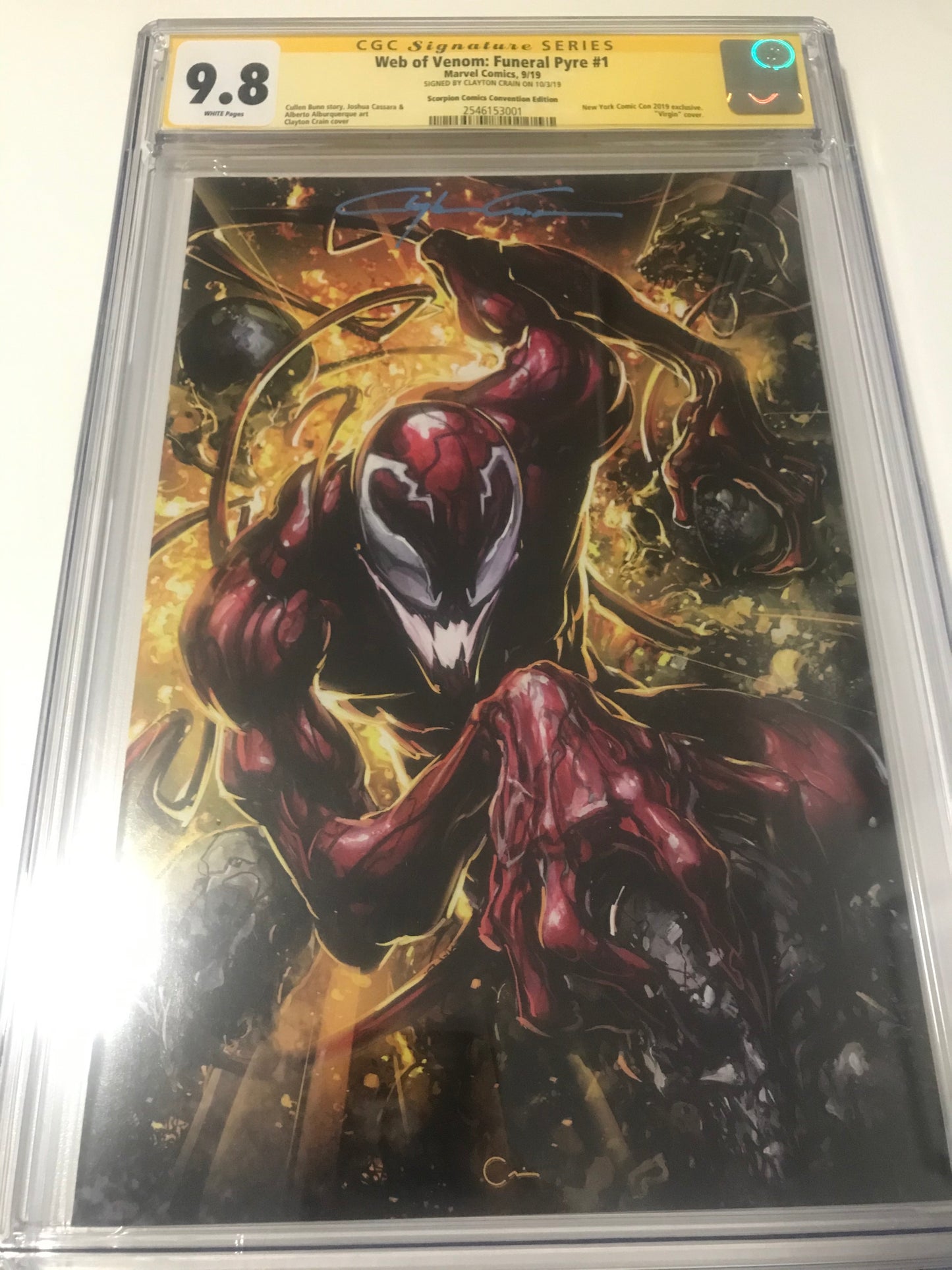 Web of Venom Funeral Pyre 1 NYCC Exclusive - CGC - Heroes Cave