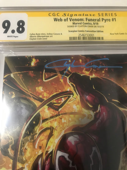Web of Venom Funeral Pyre 1 NYCC Exclusive - CGC - Heroes Cave