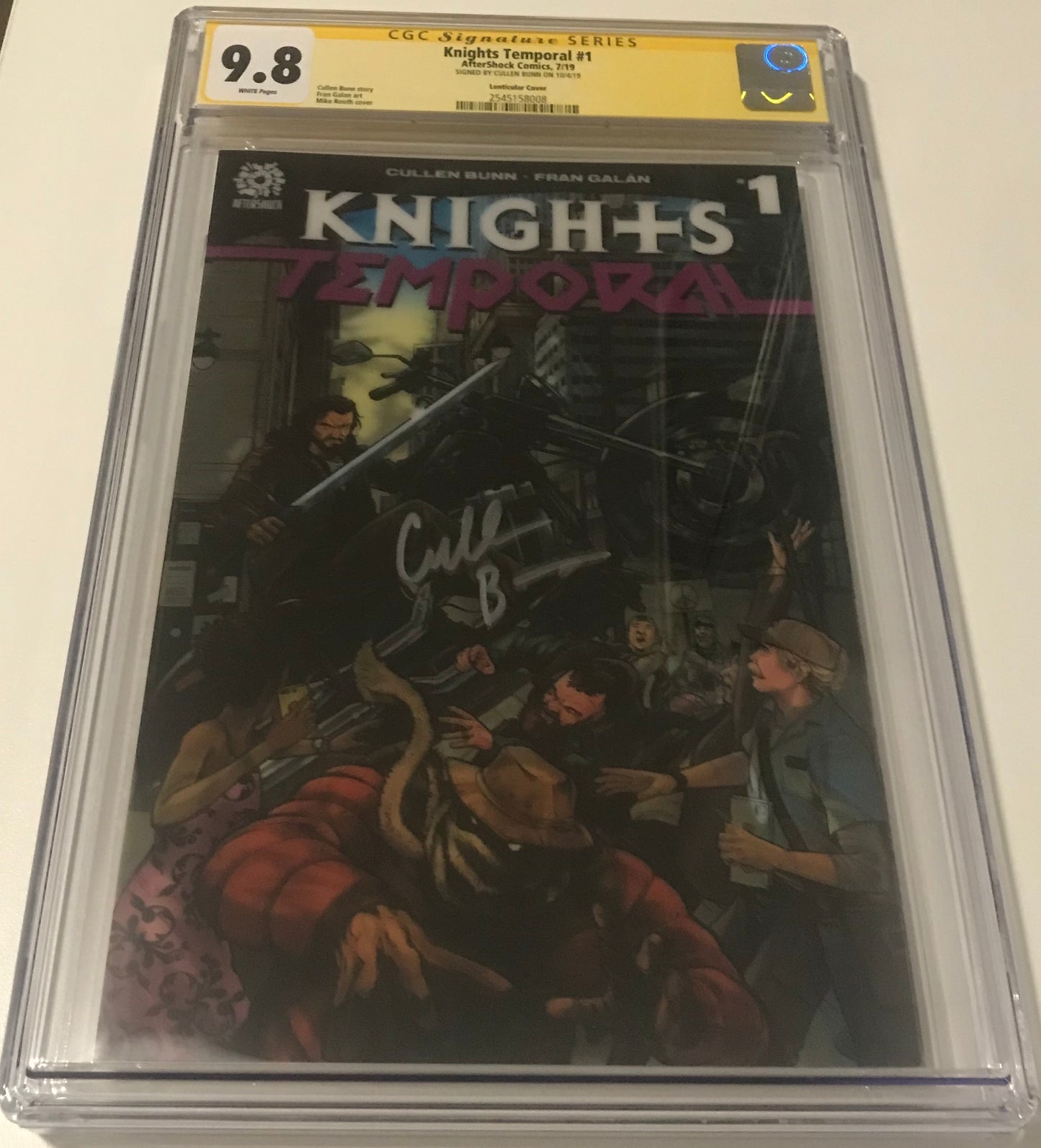 Knights Temporal 1 Lenticular Variant - CGC Signed By Cullen Bunn - Heroes Cave