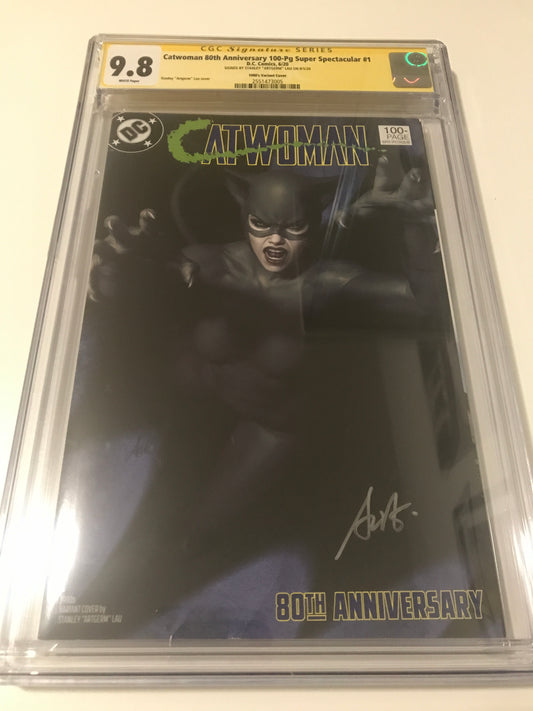 Catwoman 80th Anniversary 1 - CGC Signed by Artgerm - Heroes Cave