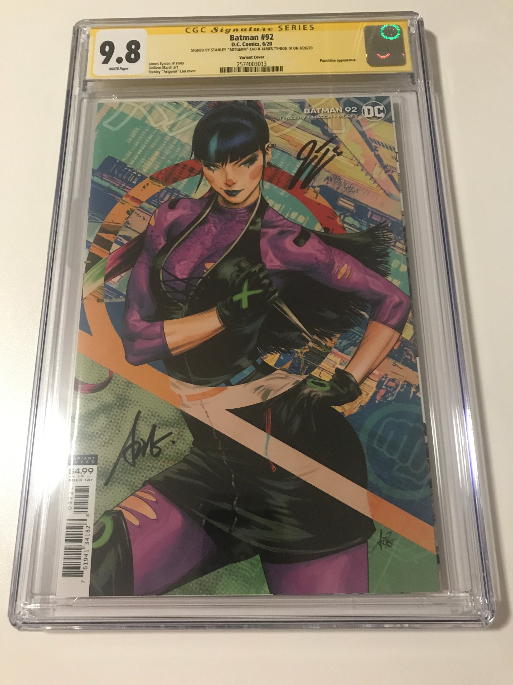 Batman 92 - CGC Signed By James Tynion IV & Artgerm - Heroes Cave