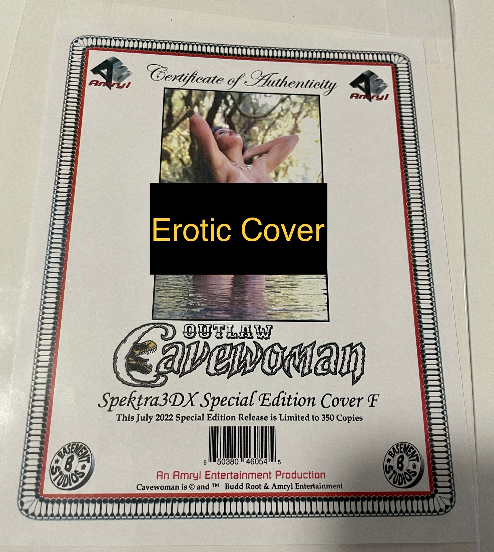 Cavewoman Outlaw 1 (Limited to 350 copies w/ COA) - Heroes Cave