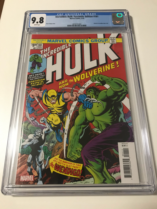 Incredible Hulk 181 Facsimile - CGC - Heroes Cave