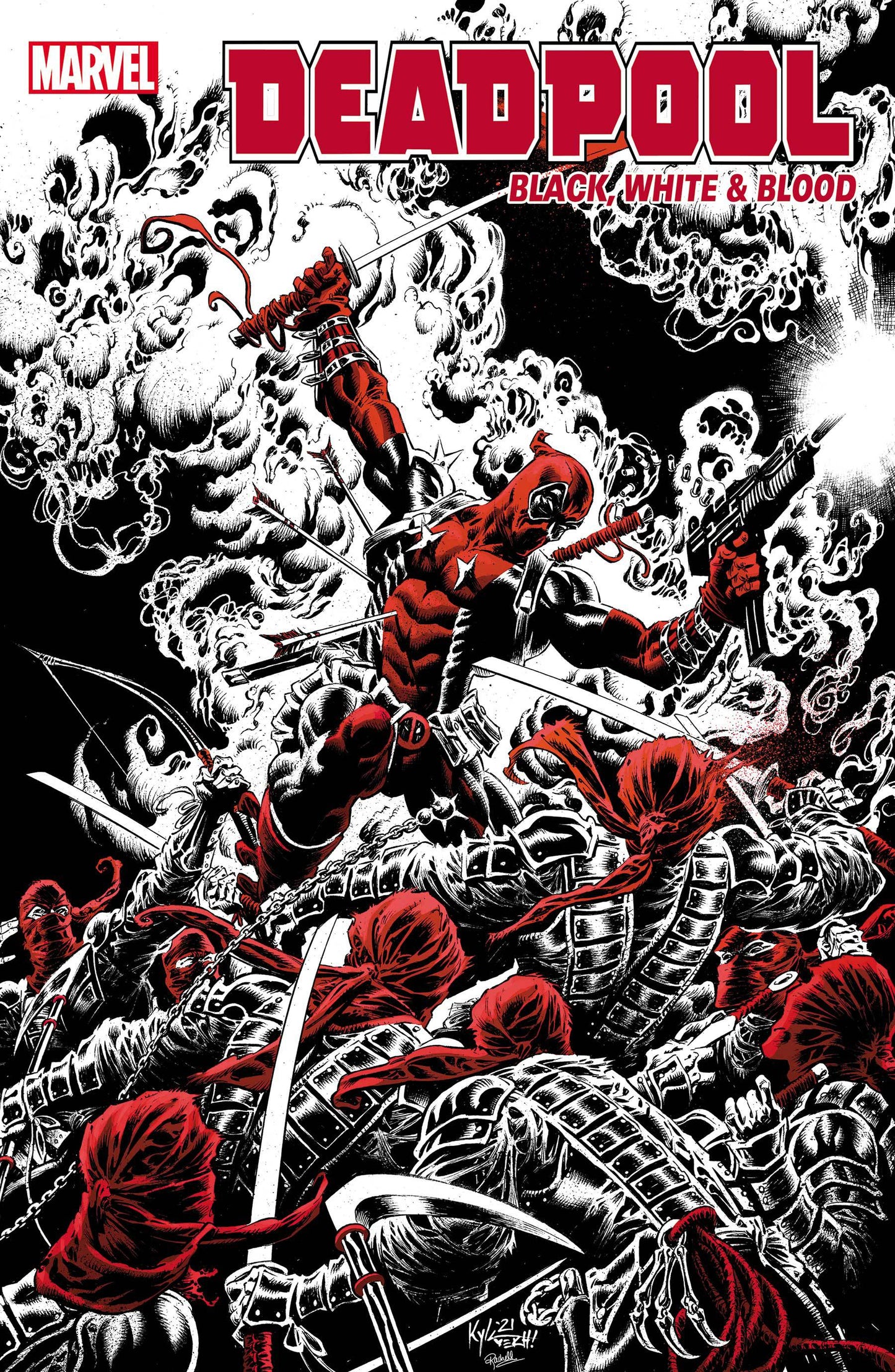 Deadpool Black White Blood 1 (Pre-order 8/4/2021) - Heroes Cave