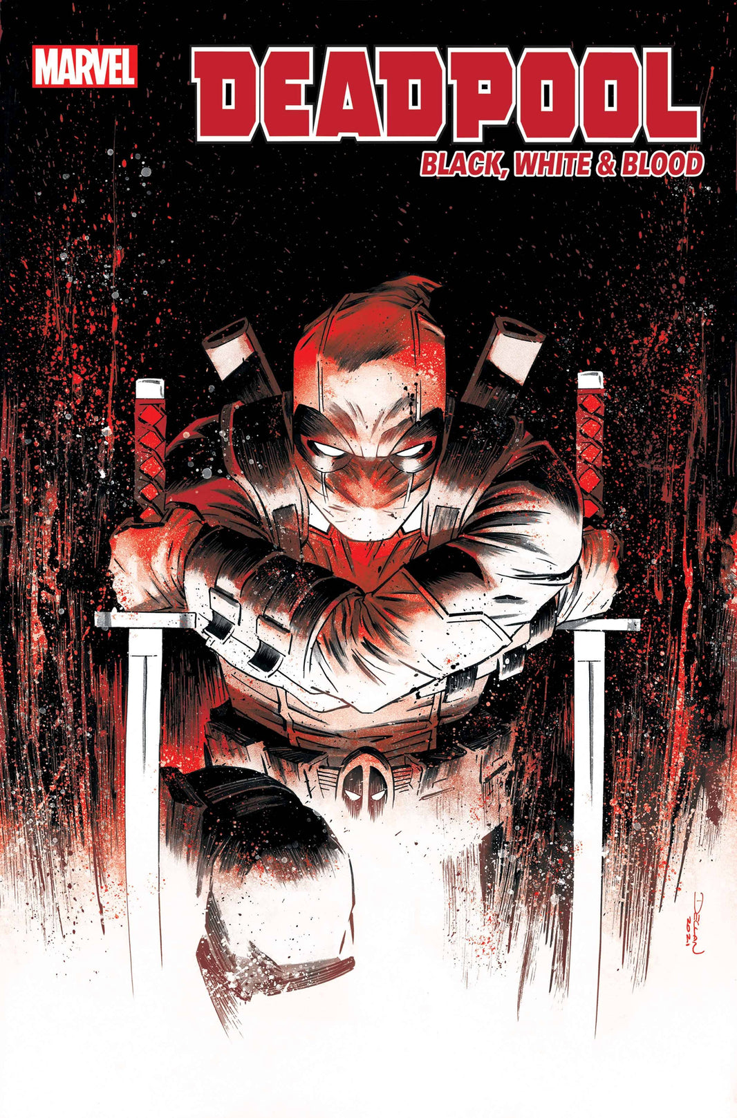 Deadpool Black White Blood 2 (Pre-order 9/8/2021) - Heroes Cave