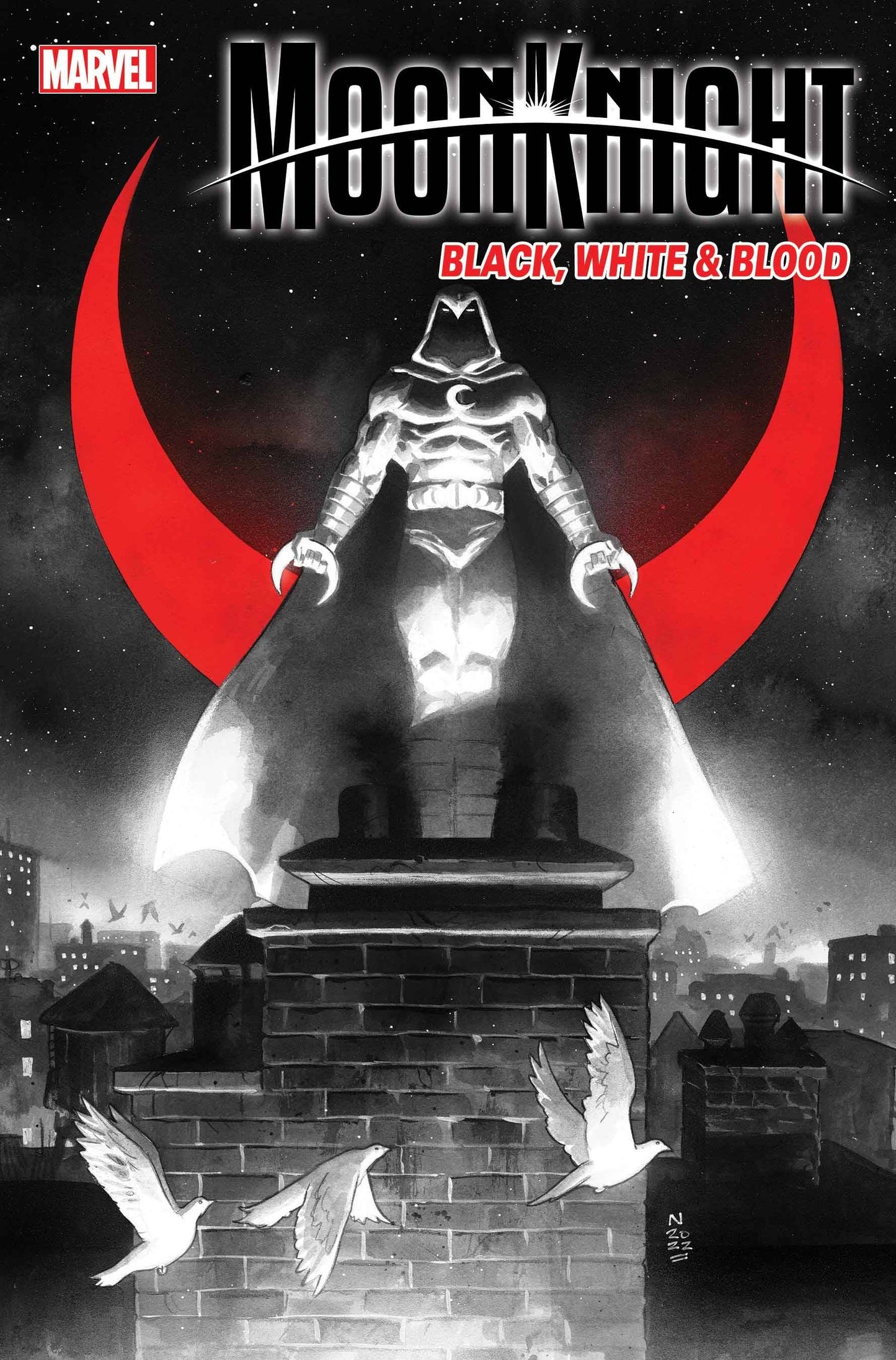 Moon Knight Black White Blood 3 (Pre-order 7/20/2022) - Heroes Cave