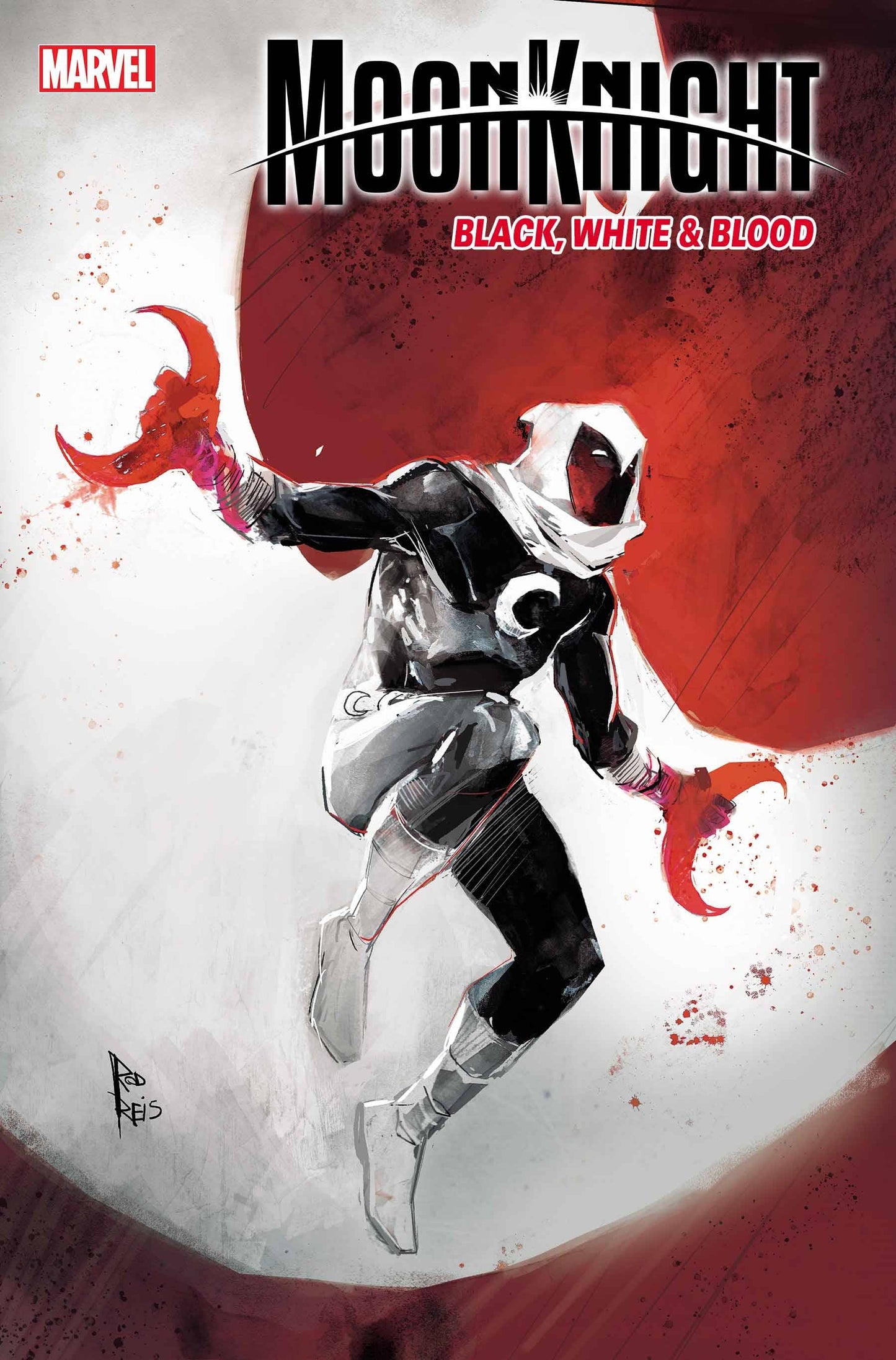 Moon Knight Black White Blood 4 (Pre-order 8/31/2022) - Heroes Cave