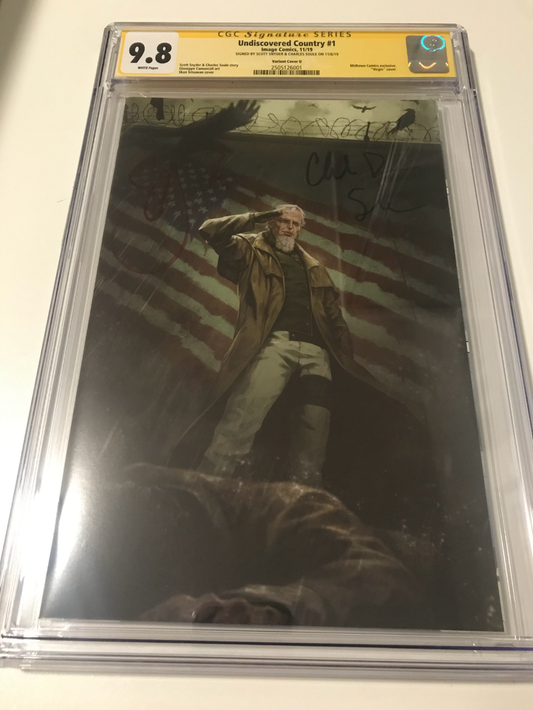 Undiscovered Country 1 Midtown Comic Virgin Variant - CGC Signed By Snyder and Soule - Heroes Cave