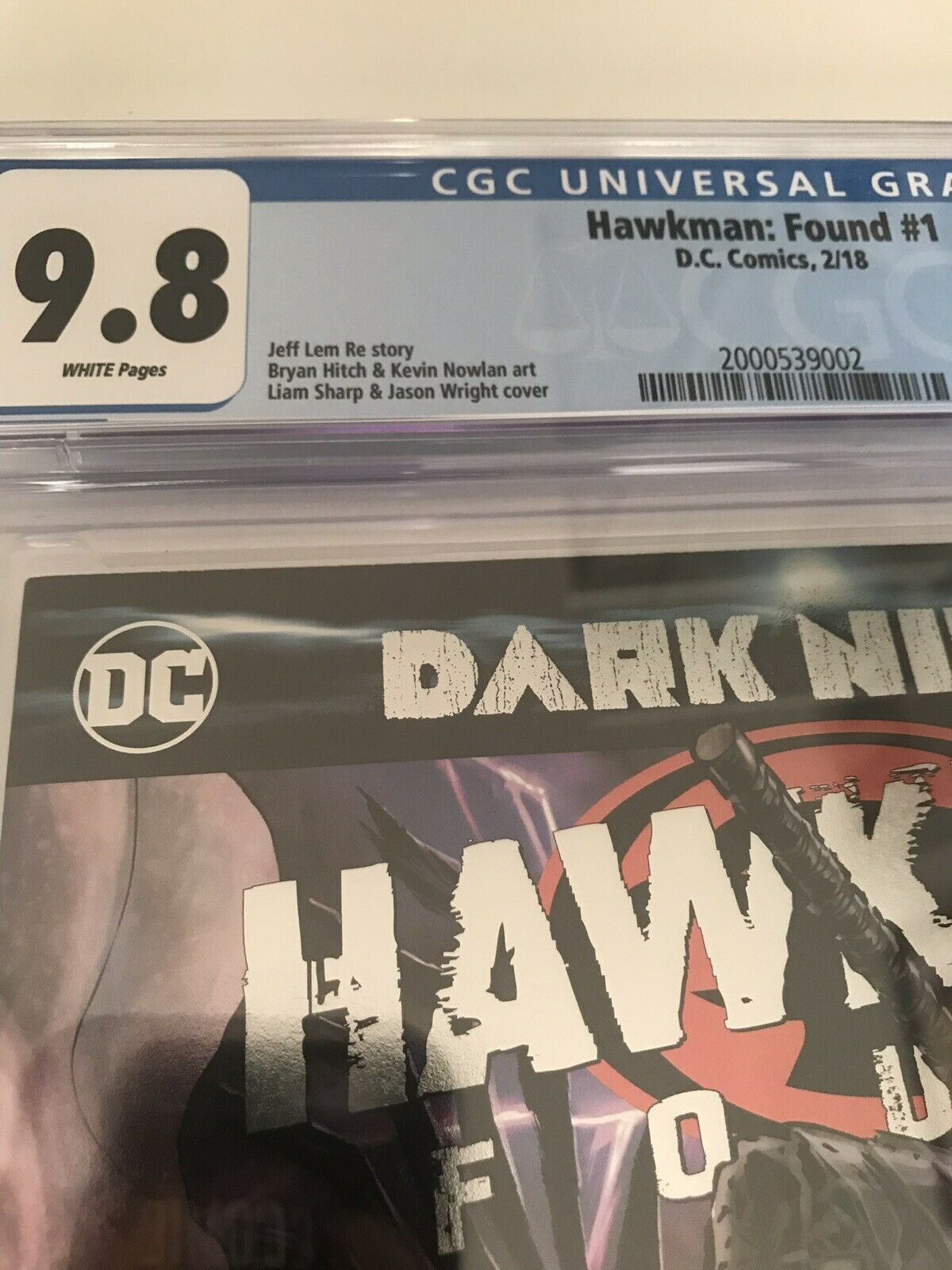 Dark Knights Hawkman Found 1 - CGC - Heroes Cave