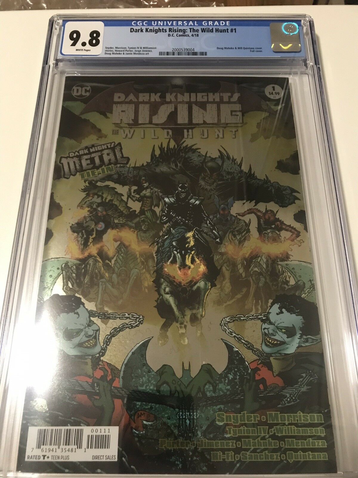 DC Dark Knights Rising The Wild Hunt 1 - CGC - Heroes Cave